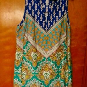 Tapestry patterned sheath dress